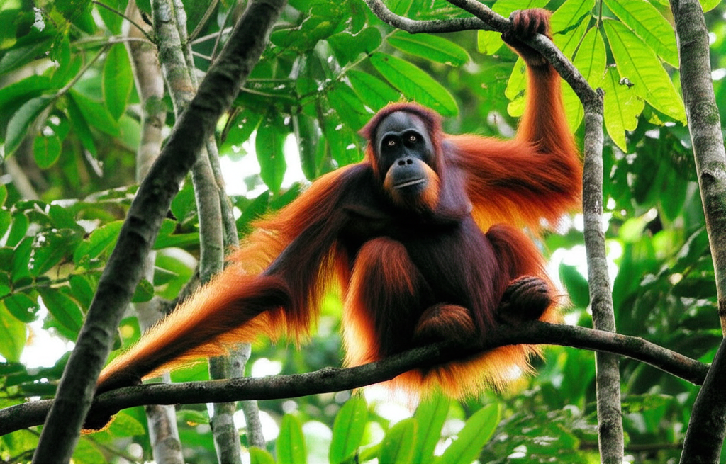Orangutan Population Shows Signs of Recovery in Protected Areas
